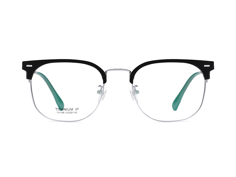 Retro Korean Version Eyebrow Frames Men's Pure Titanium Glasses Frames